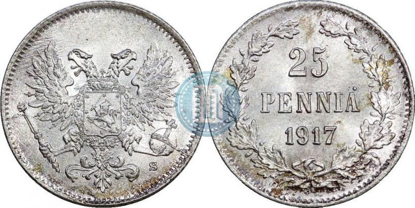 Фото 25 пенни 1917 года S 