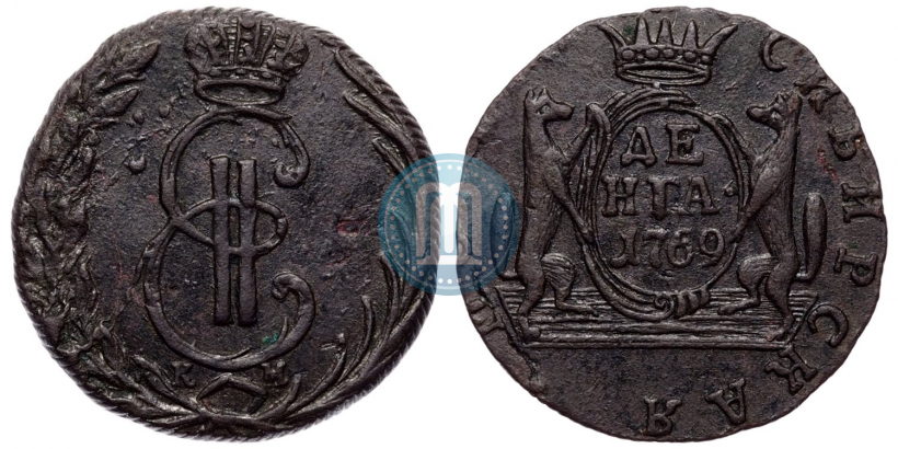 Фото Денга 1769 года КМ 