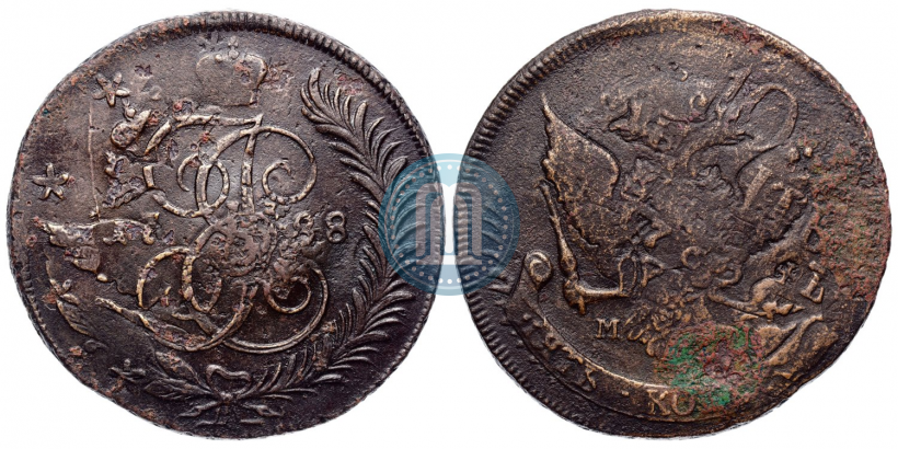 Picture 5 kopecks 1765 year  