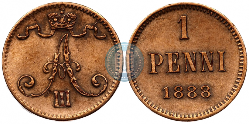 Picture 1 penni 1888 year  