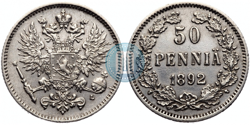 Picture 50 pennia 1892 year L 