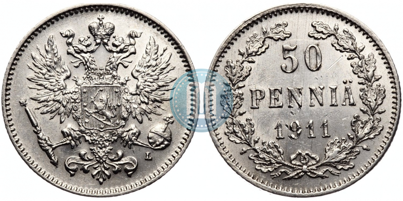 Picture 50 pennia 1911 year L 
