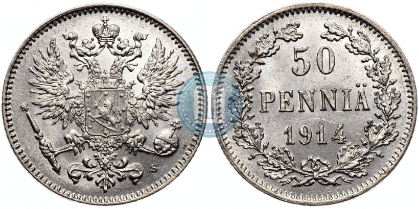 Picture 50 pennia 1914 year S 