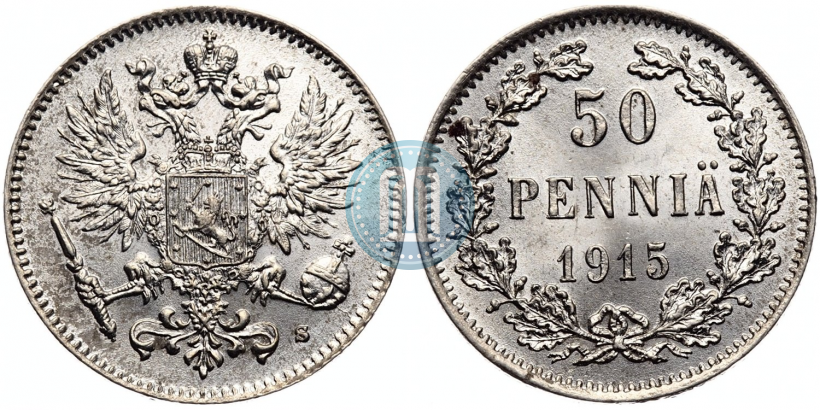 Picture 50 pennia 1915 year S 