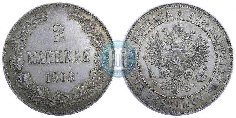 Picture 2 markkaa 1908 year L 