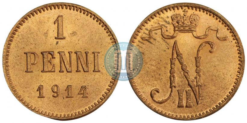 Picture 1 penni 1914 year  