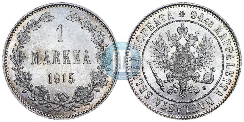 Picture 1 markka 1915 year S 