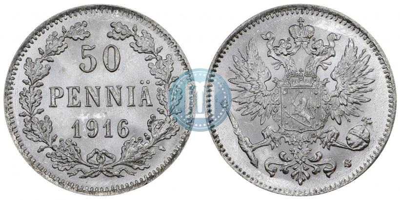 Picture 50 pennia 1916 year S 