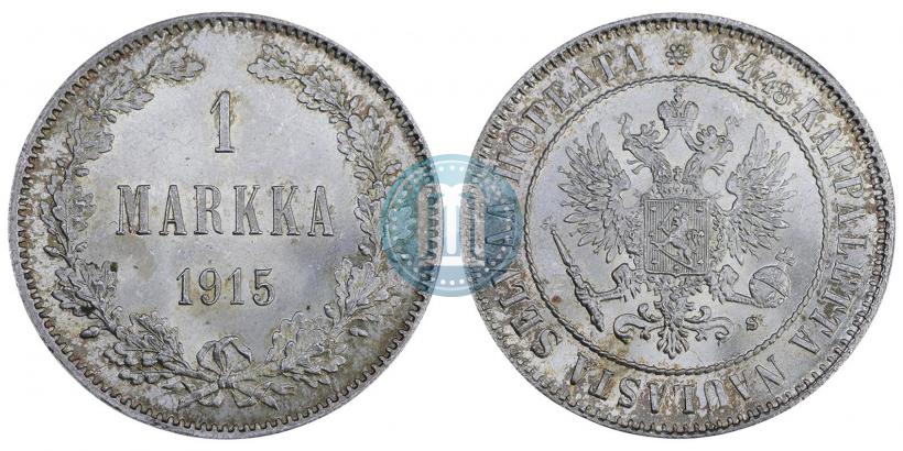 Picture 1 markka 1915 year S 