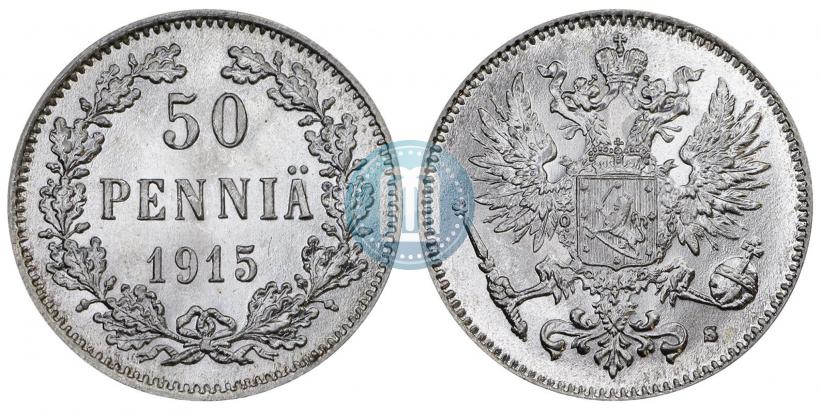 Picture 50 pennia 1915 year S 