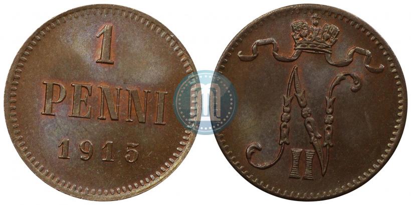 Фото 1 пенни 1915 года  