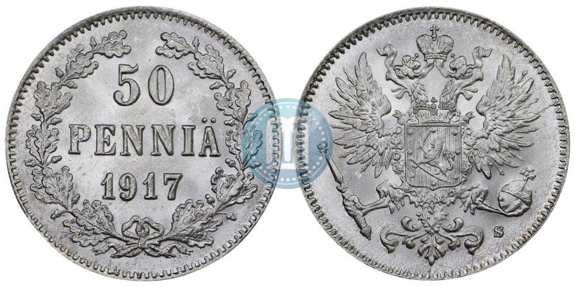 Picture 50 pennia 1917 year S 