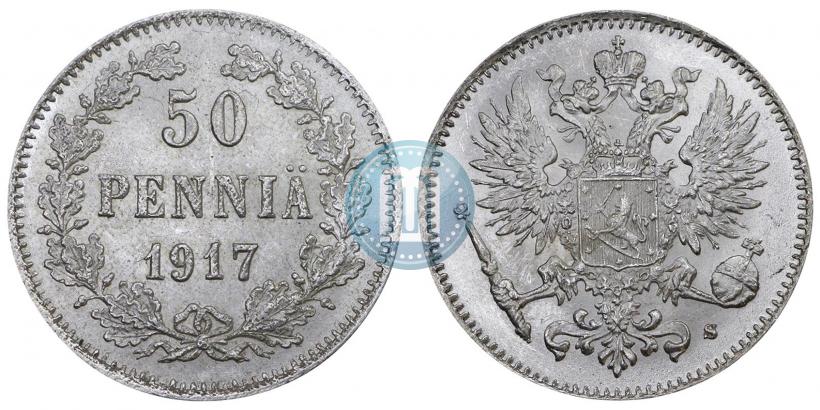 Picture 50 pennia 1917 year S 