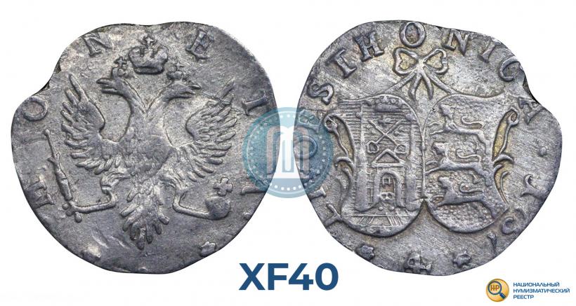 Фото 4 копейки 1757 года  "Ливонез"