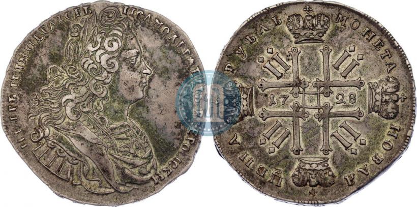 Picture 1 rouble 1728 year  "Type of 1727"