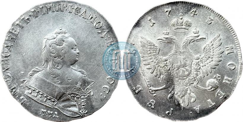 Picture 1 rouble 1743 year ММД 