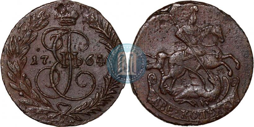 Picture 2 kopecks 1764 year ЕМ 
