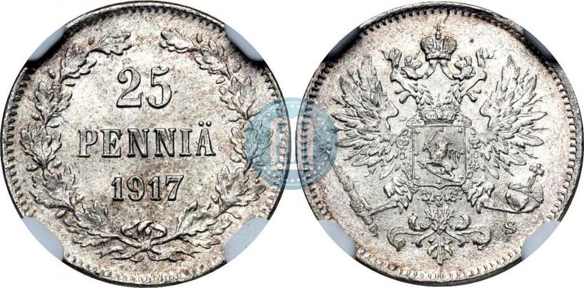 Фото 25 пенни 1917 года S 