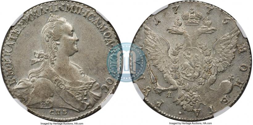 Фото 1 рубль 1776 года СПБ-ЯЧ 