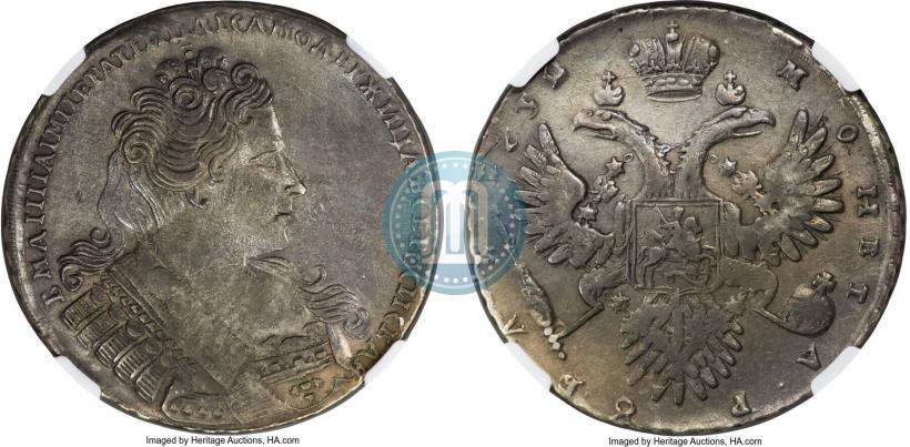 Фото 1 рубль 1732 года  