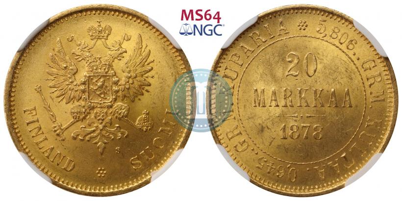 Picture 20 markkaa 1878 year S 
