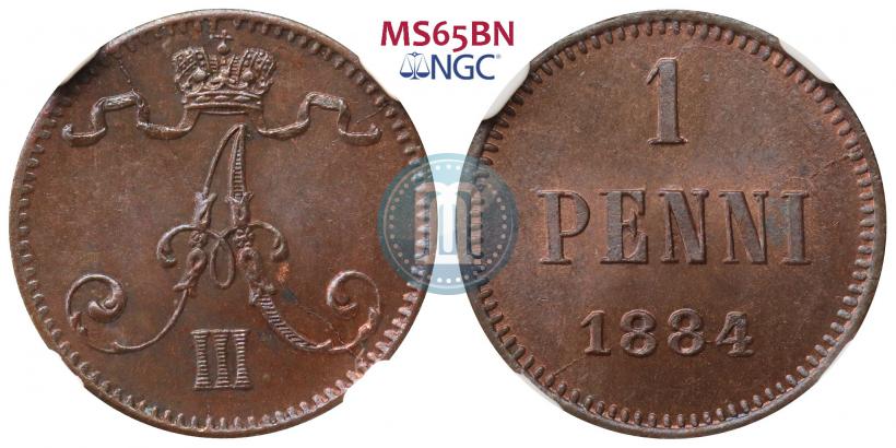 Picture 1 penni 1884 year  