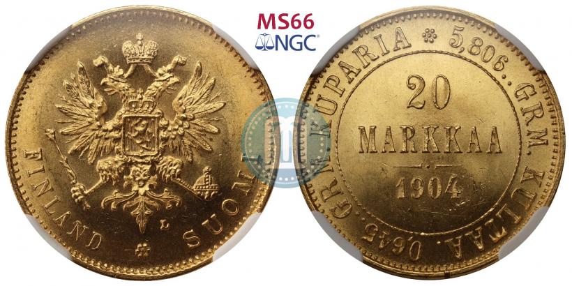 Picture 20 markkaa 1904 year L 