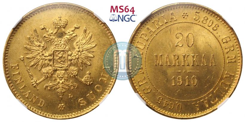 Picture 20 markkaa 1910 year L 
