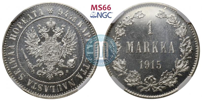 Picture 1 markka 1915 year S 