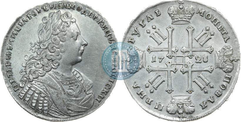 Фото 1 рубль 1728 года  "Тип 1728"
