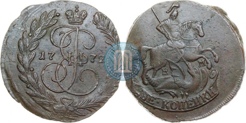 Фото 2 копейки 1772 года ЕМ 