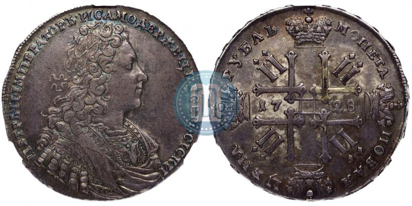 Фото 1 рубль 1728 года  "Тип 1728"