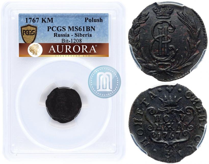 Фото Полушка 1767 года КМ 