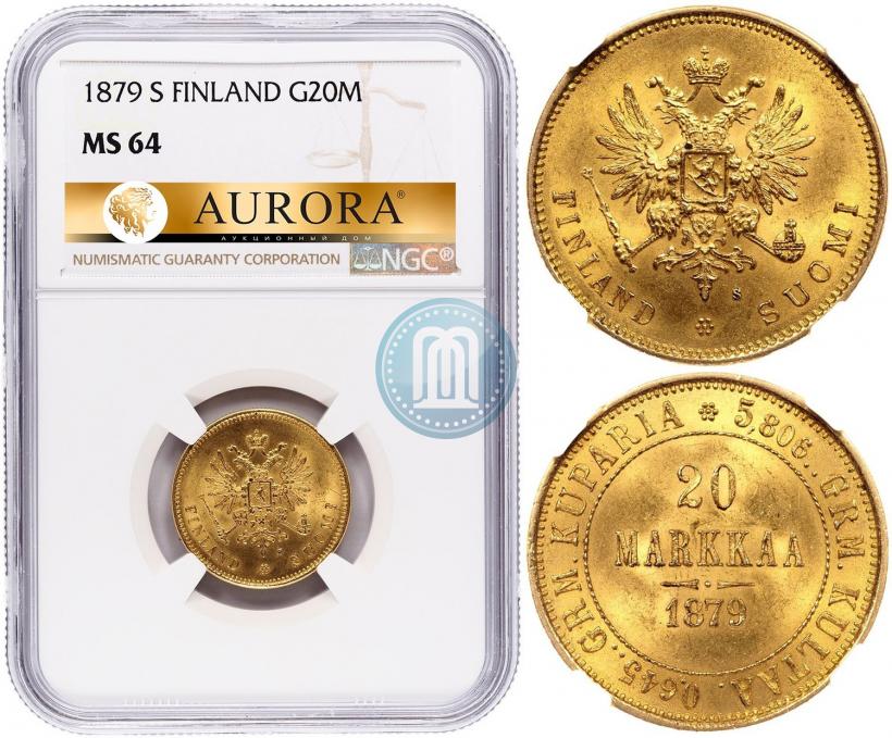 Picture 20 markkaa 1879 year S 