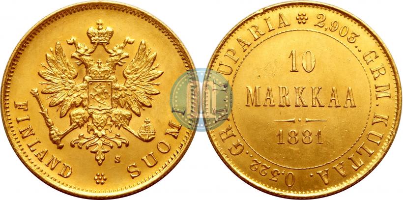 Фото 10 марок 1881 года S 