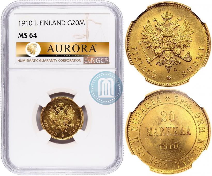 Picture 20 markkaa 1910 year L 