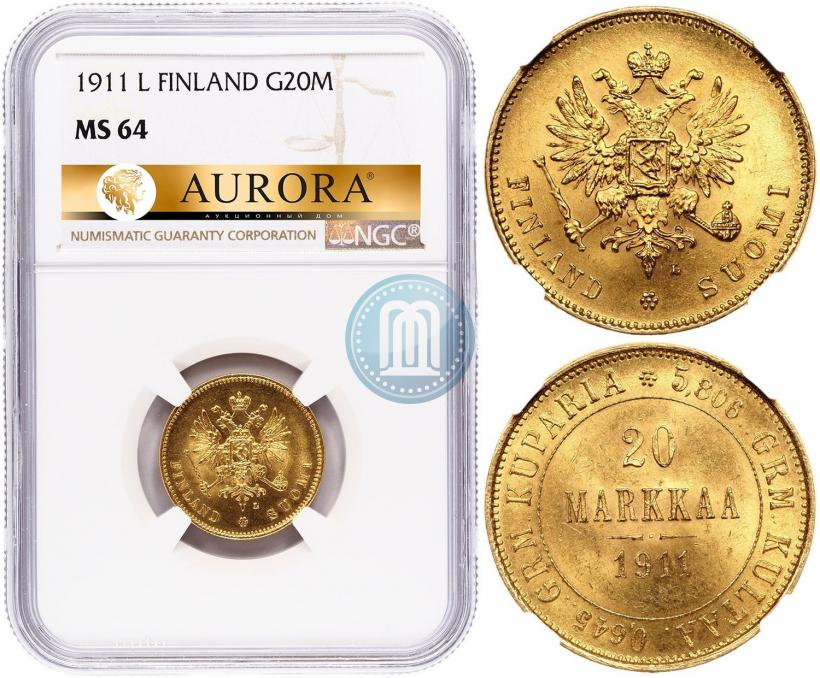 Picture 20 markkaa 1911 year L 