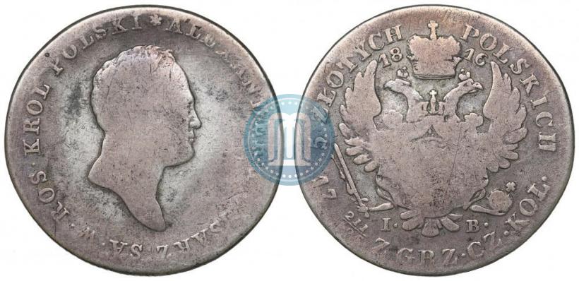 Picture 5 złotych 1816 year IB 
