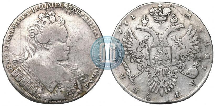 Picture 1 rouble 1731 year  