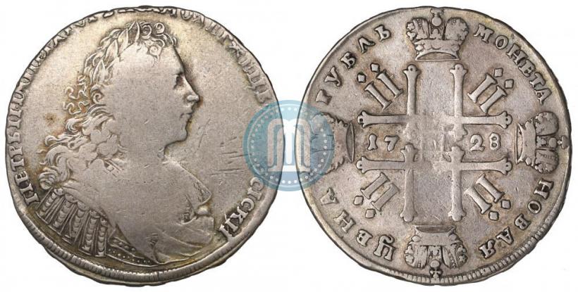 Picture 1 rouble 1728 year  "Type of 1728"
