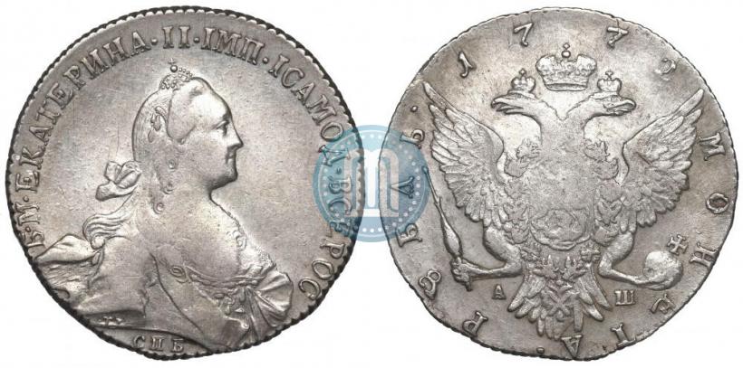 Picture 1 rouble 1772 year СПБ-ЯЧ-Т.I. 