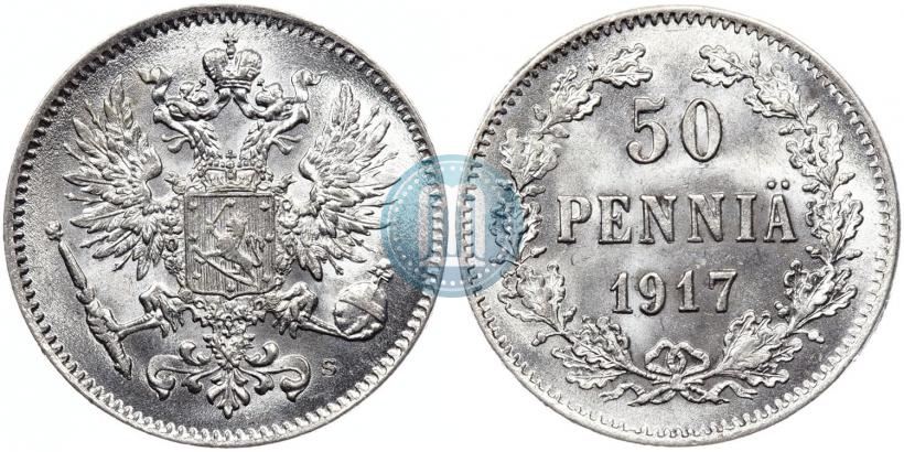 Picture 50 pennia 1917 year S 