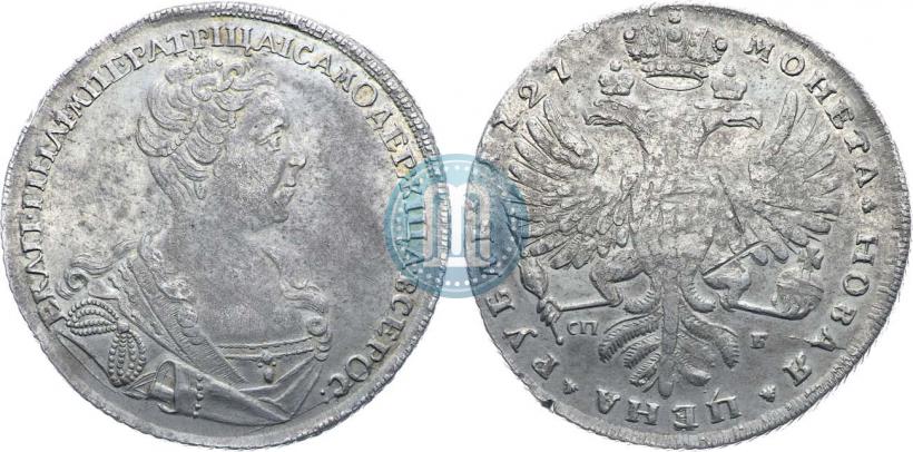 Picture 1 rouble 1727 year СПБ "Small head"