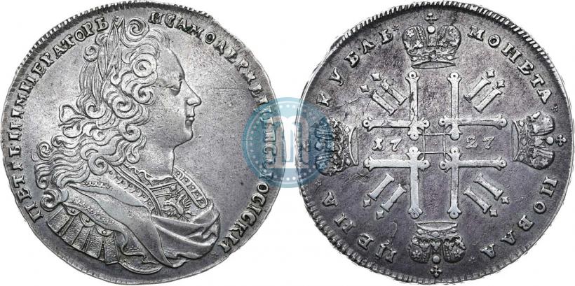 Picture 1 rouble 1727 year  "Moscow type"