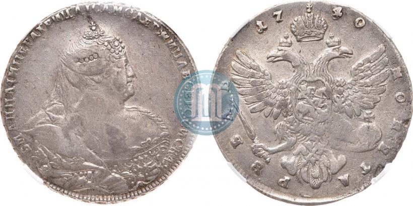 Picture 1 rouble 1740 year  "Moscow type"