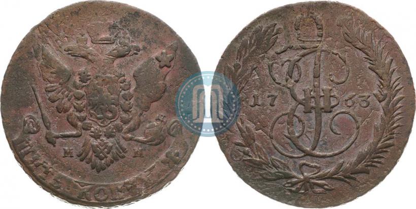 Picture 2 kopecks 1763 year ММ 