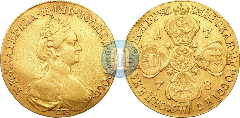 Picture 10 roubles 1778 year СПБ 