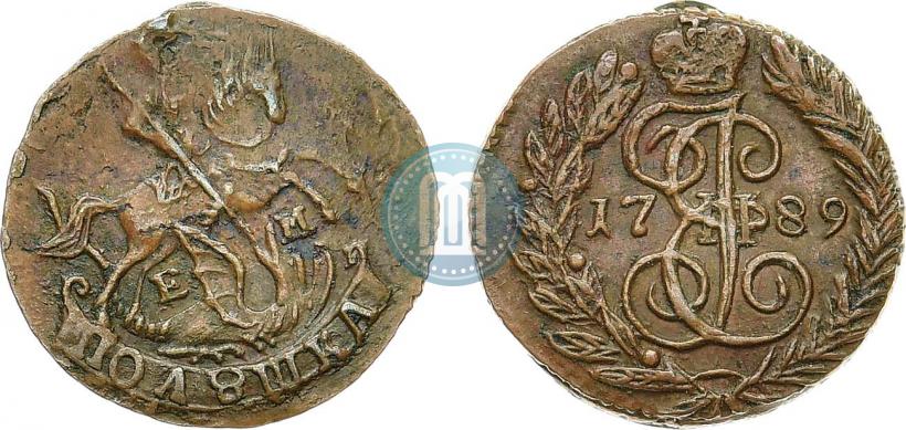 Фото Полушка 1789 года ЕМ 