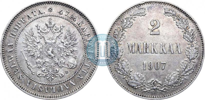 Picture 2 markkaa 1907 year L 