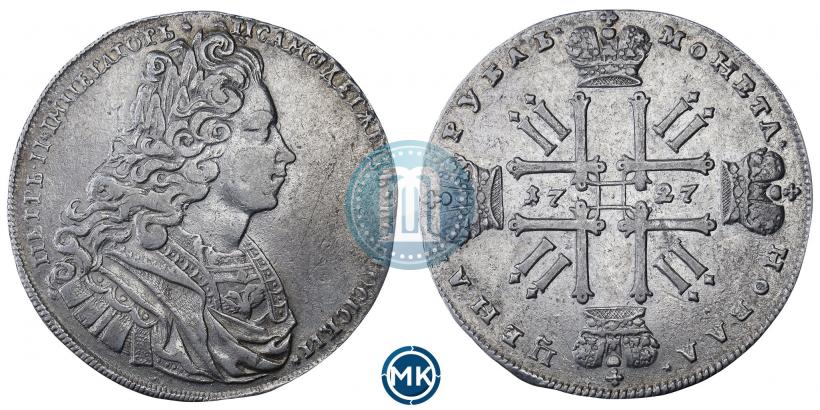 Фото 1 рубль 1727 года  "Московский тип"